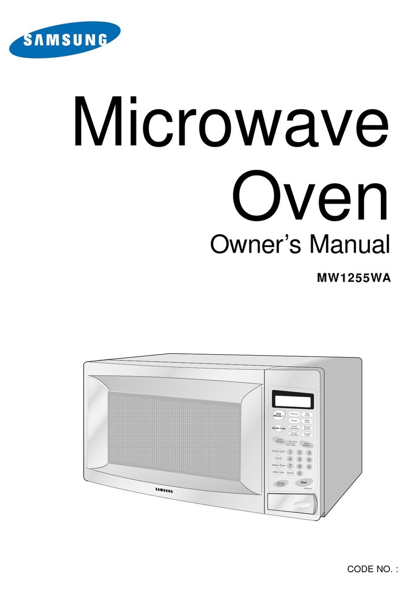 Samsung MW1255WA owner's manual