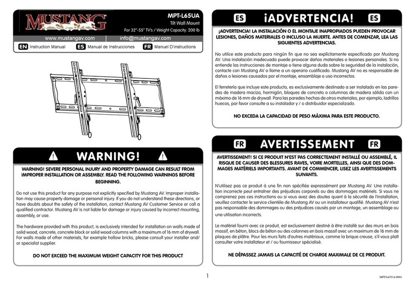 Mustang MPT-L65UA instruction manual