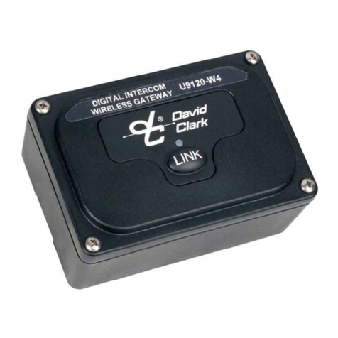 David Clark U9120-W4 user manual