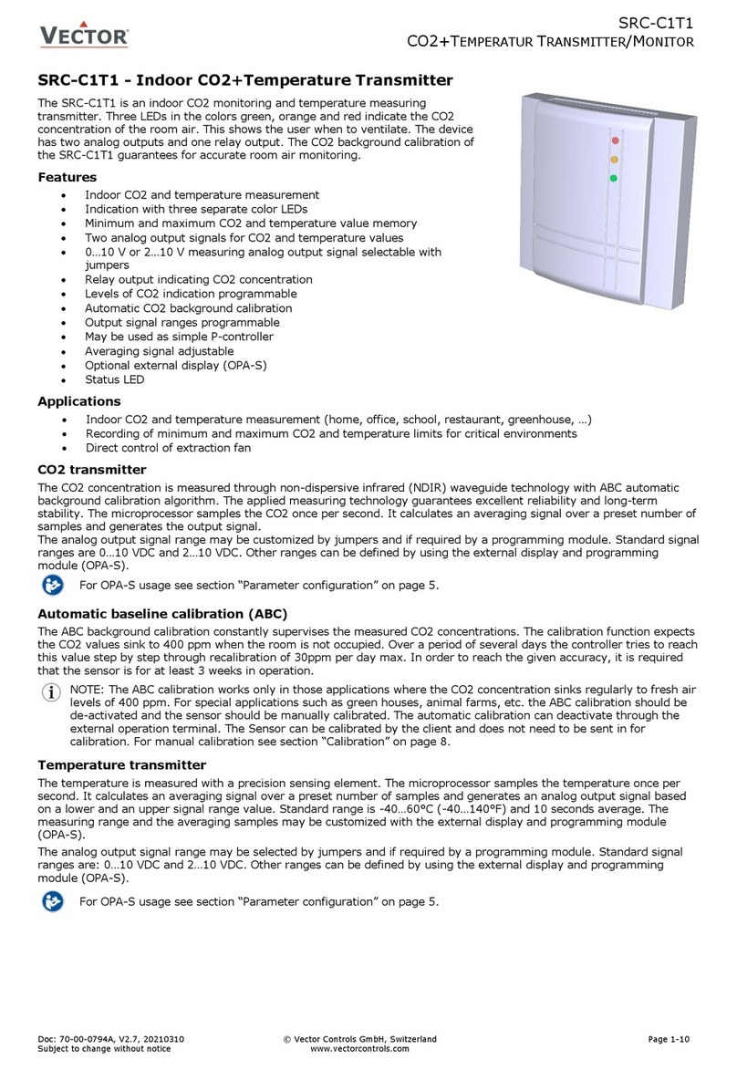 Vector SRC-C1T1 manual