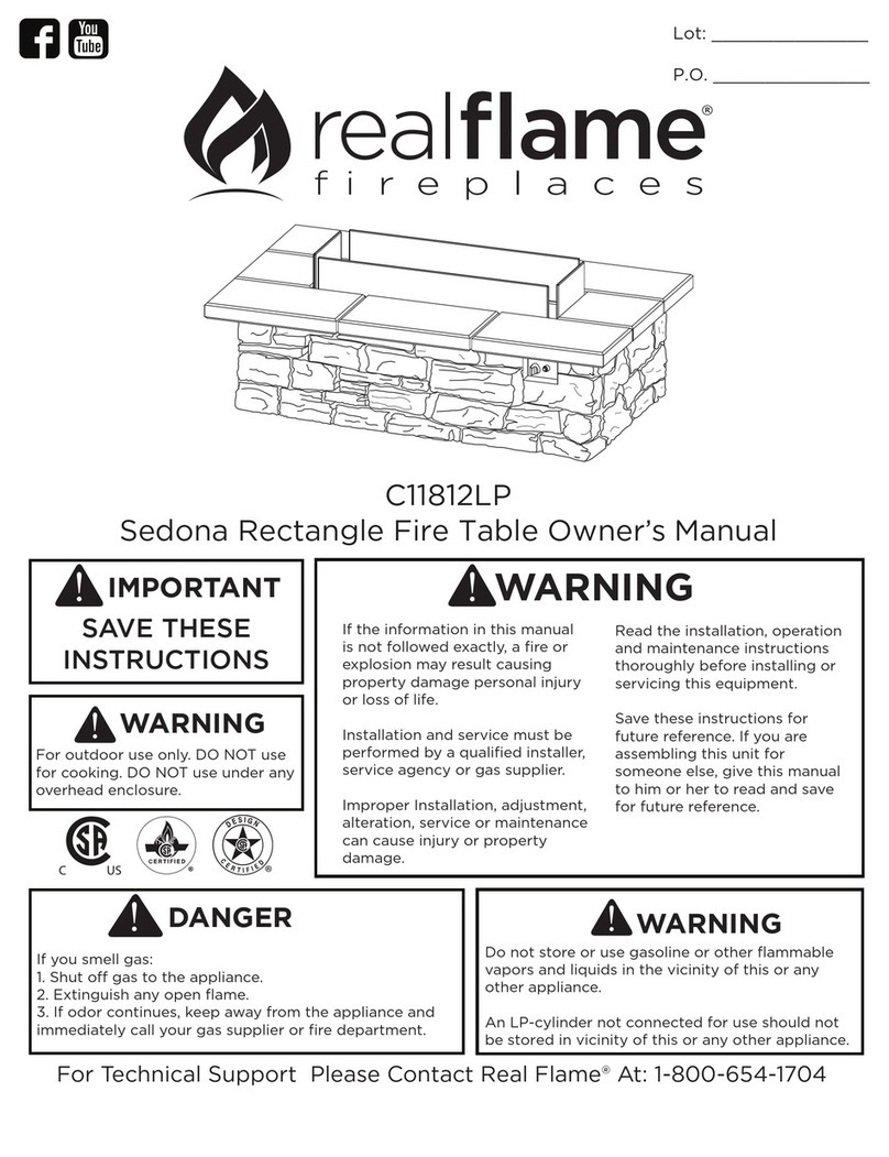 RealFlame C11812LP User manual RealFlame C11812LP User manual