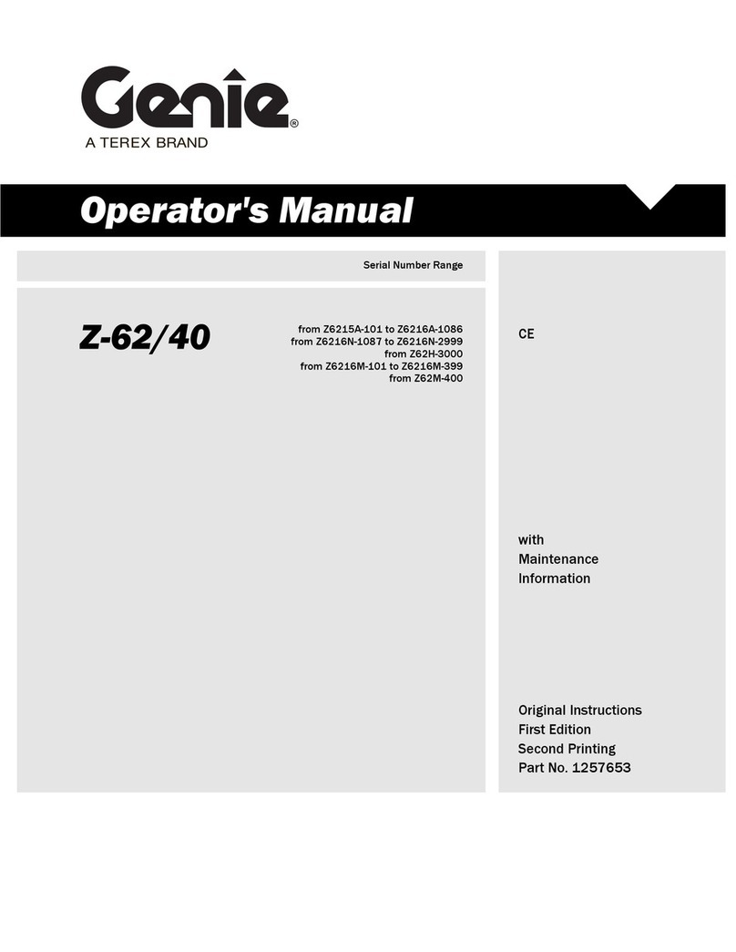Terex Genie Z6215A-101 Operator's manual