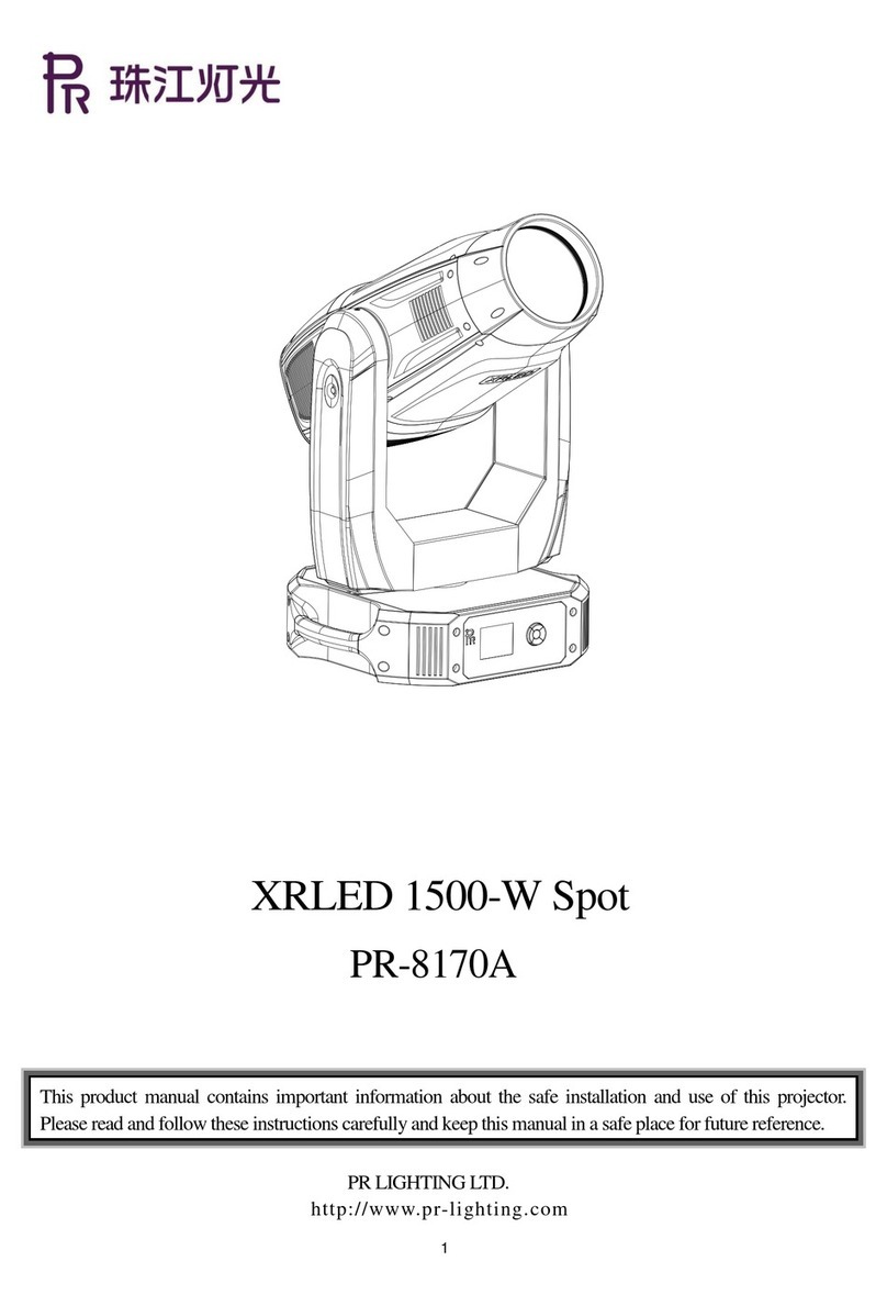 PR Lighting PR-8170A User manual