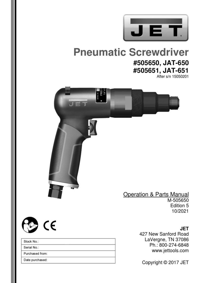 Jet JAT-650 Operations & parts manual