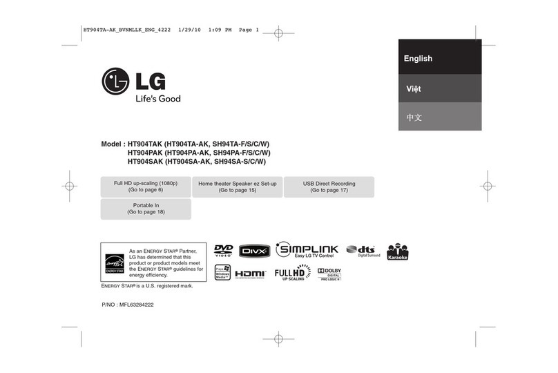 LG HT904TAK User manual