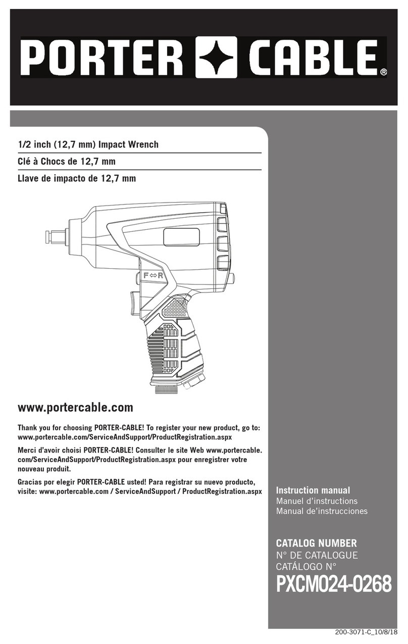 Porter-Cable PXCM024-0268 instruction manual