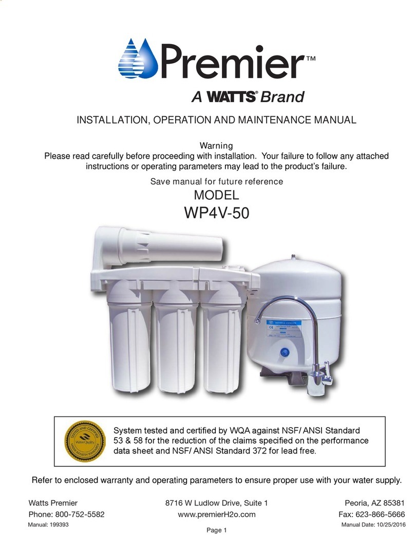 Watts Premier WP4V-50 User manual