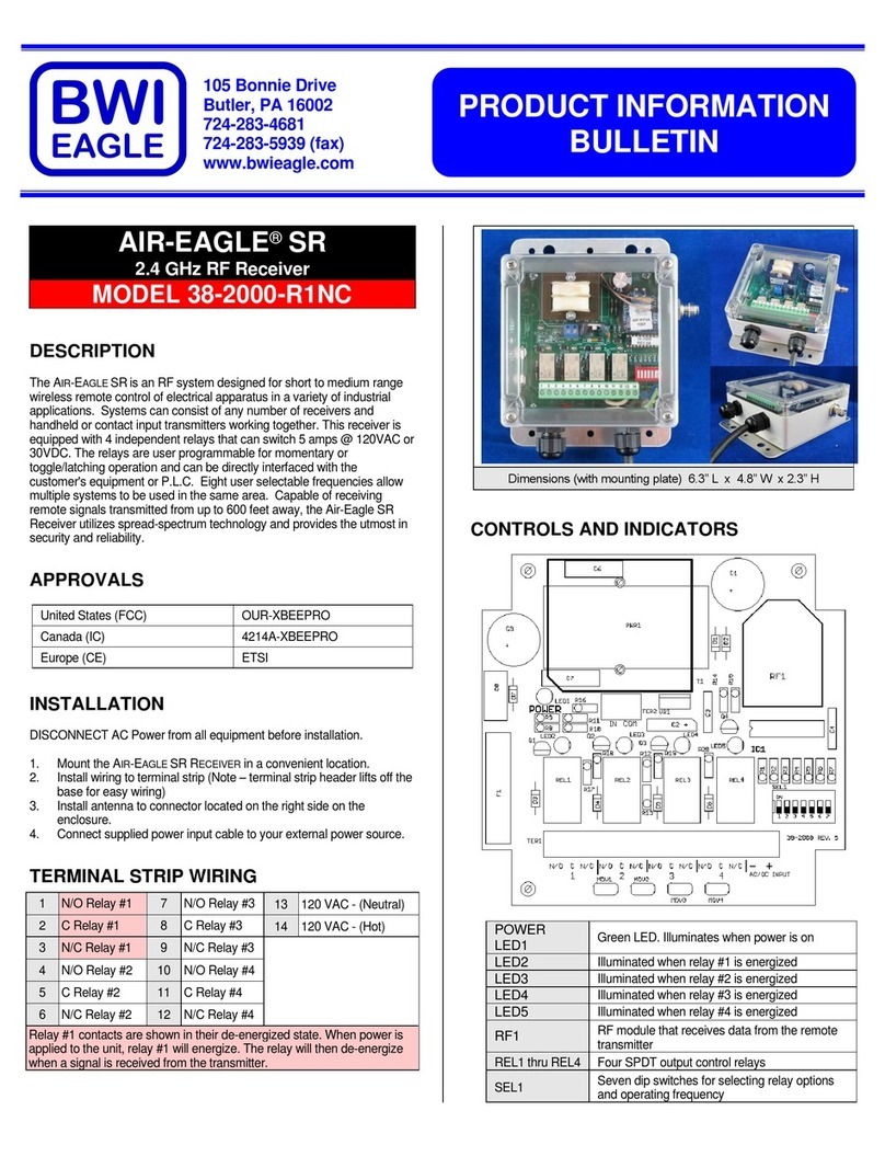 BWI Eagle AIR-EAGLE 38-2000-R1NC Product information bulletin