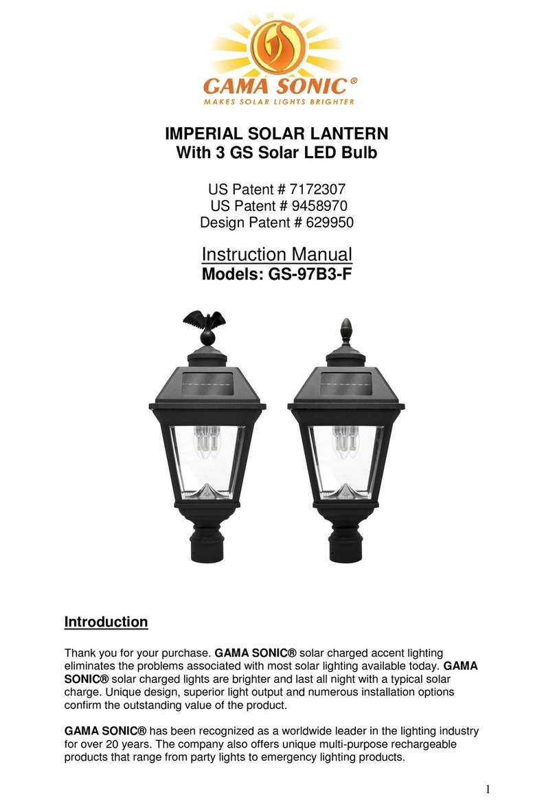 Gama Sonic GS-97B3-F User manual Gama Sonic GS-97B3-F User manual