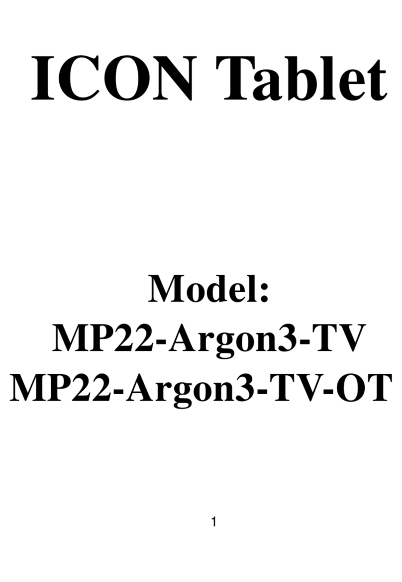 ICON MP22-Argon3-TV manual