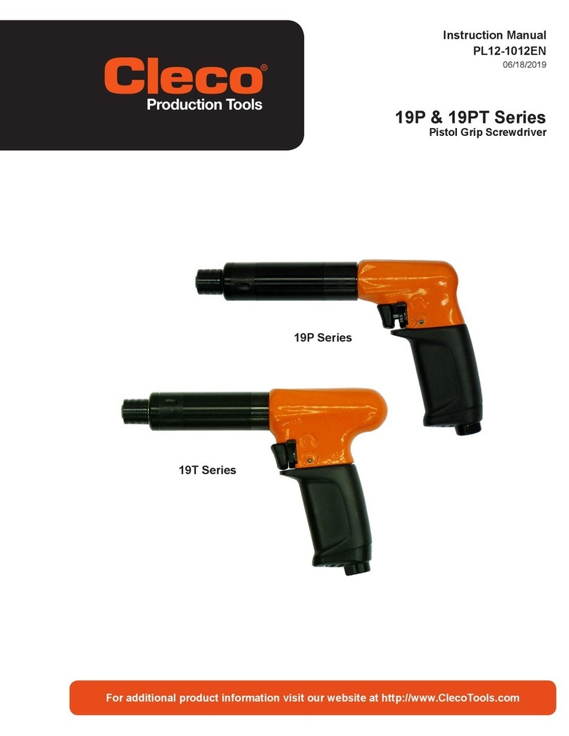 Cleco Tools 19P Series instruction manual