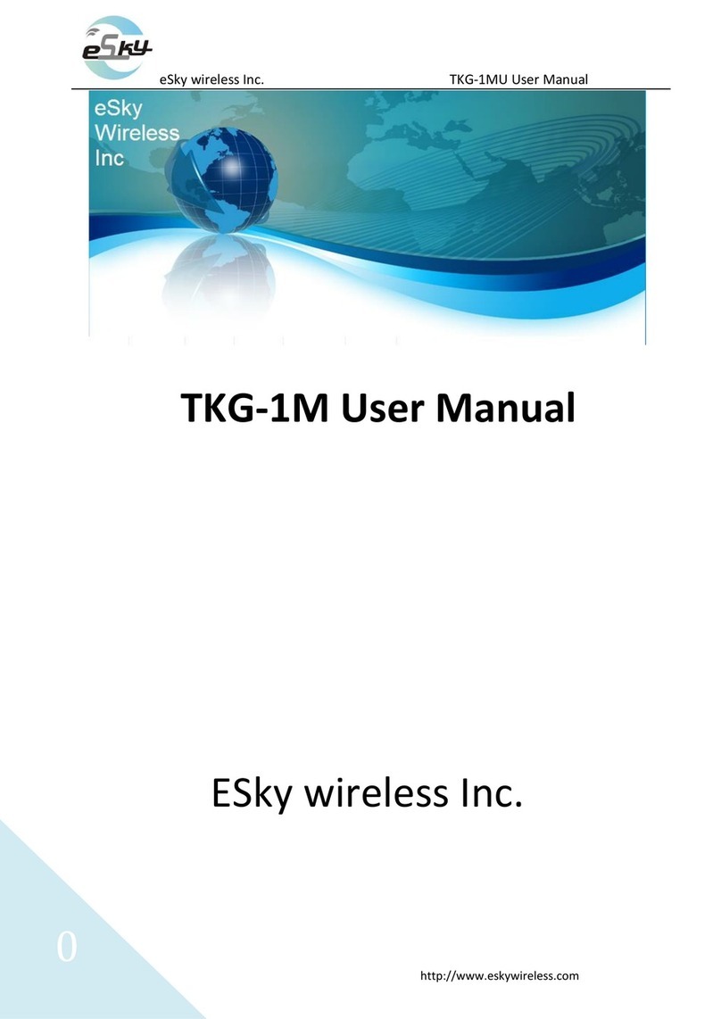 eSky wireless TKG-1M user manual