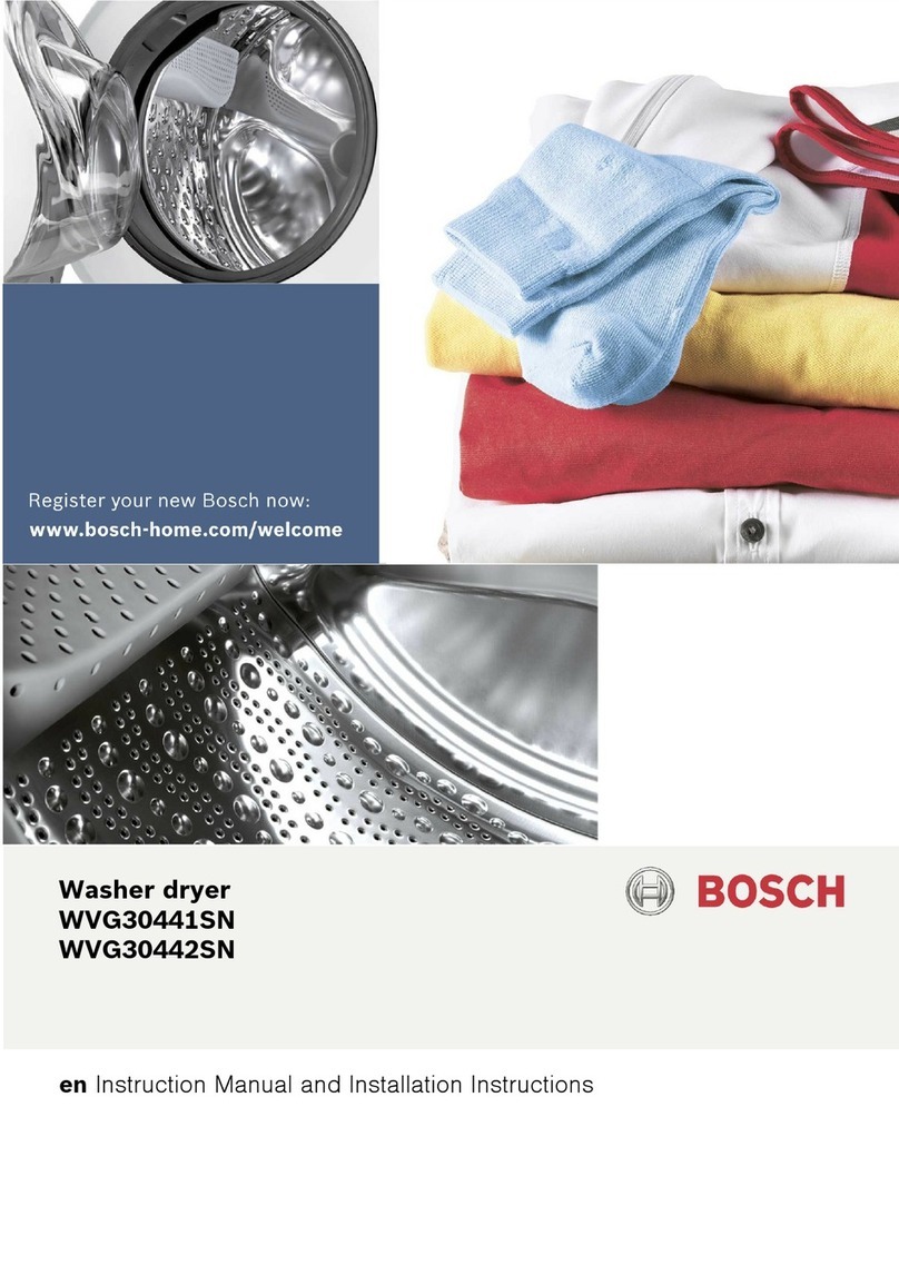 Bosch WVG30441SN Specification sheet Bosch WVG30441SN Specification sheet