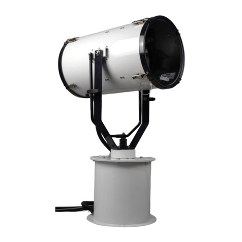 Francis Searchlights LX300RC User instruction & installation manual Francis Searchlights LX300RC User instruction & installation manual