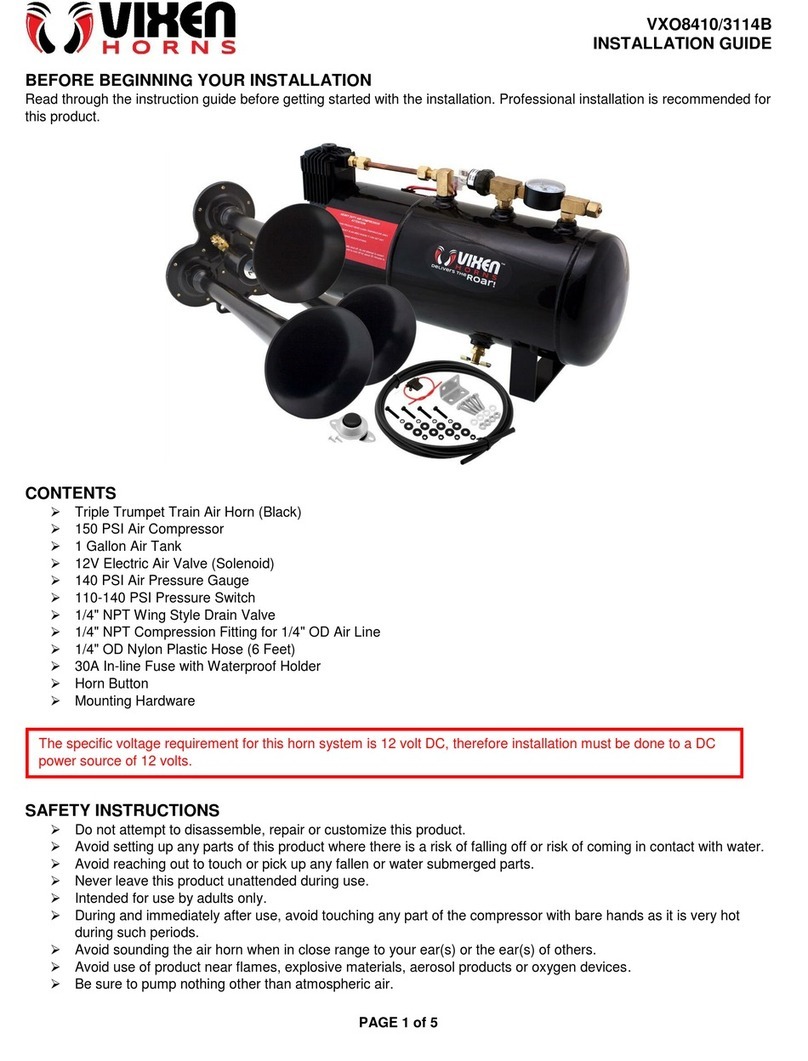 Vixen Horns VXO8410/3114B installation guide
