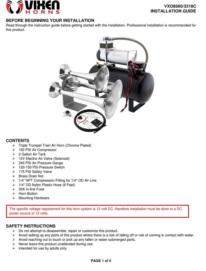Vixen Horns VXO8560/3318C installation guide