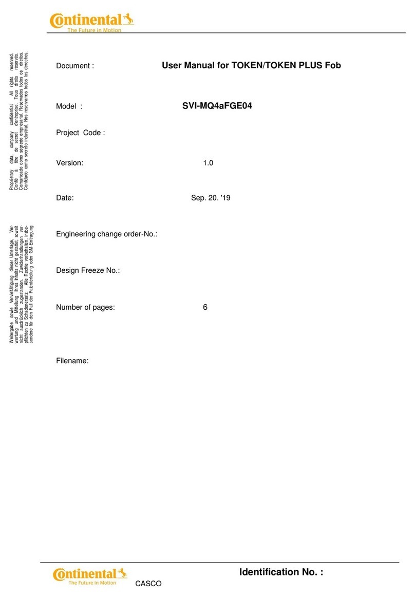 Continental Refrigerator TOKEN user manual
