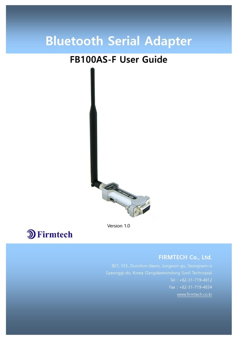 Firmtech FB100AS-F user guide Firmtech FB100AS-F user guide