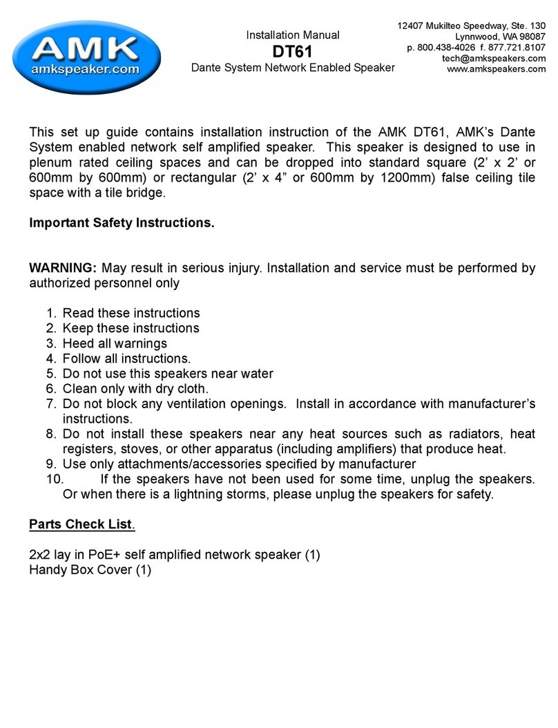 AMK DT61 User manual