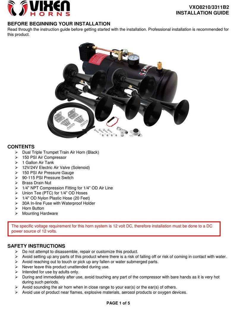 Vixen Horns VXO8210/3311B2 Instruction guide