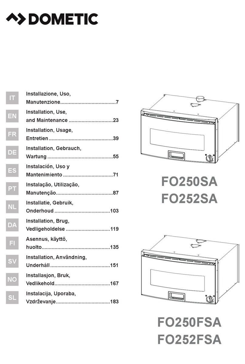 Dometic FO250SA User guide Dometic FO250SA User guide