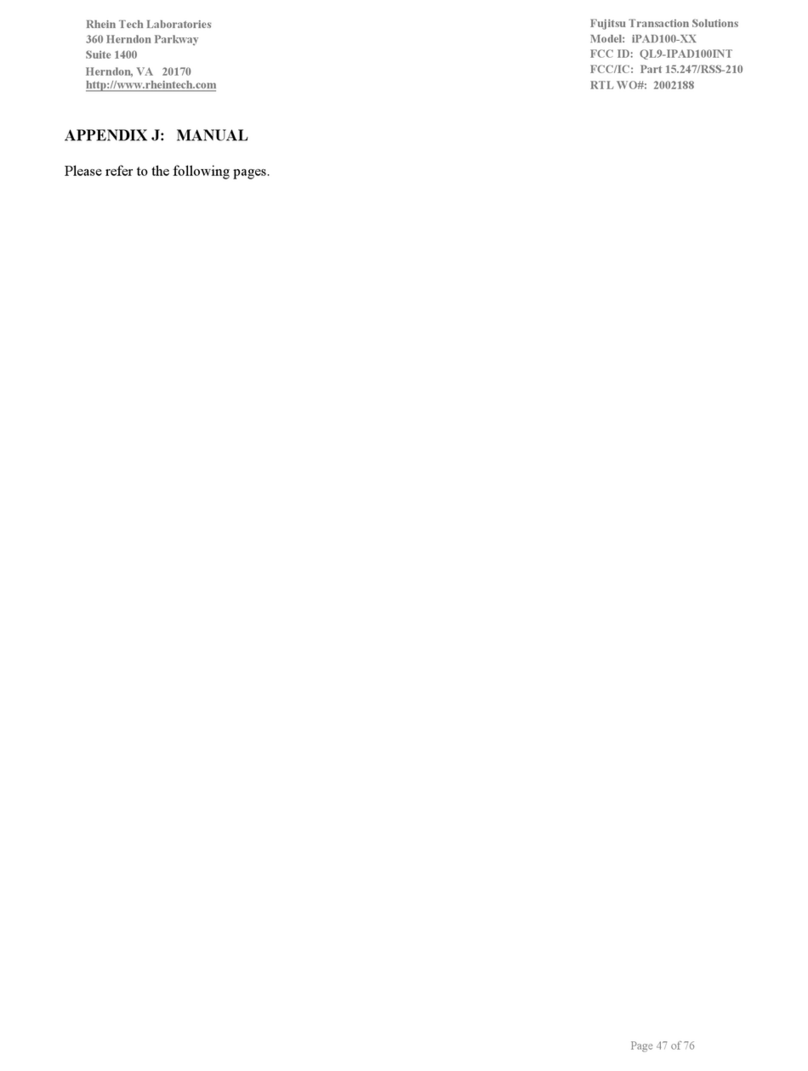 Fujitsu IPAD100-20 User manual Fujitsu IPAD100-20 User manual