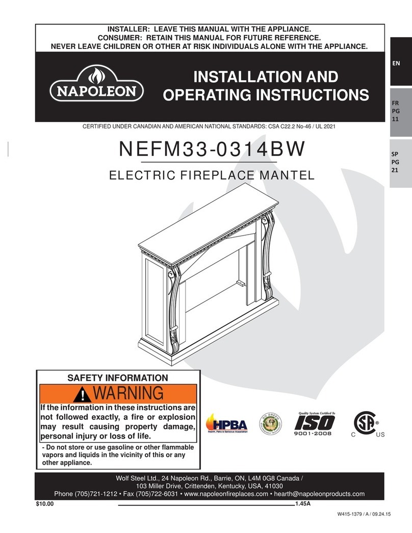 Napoleon NEFM33-0314BW User manual
