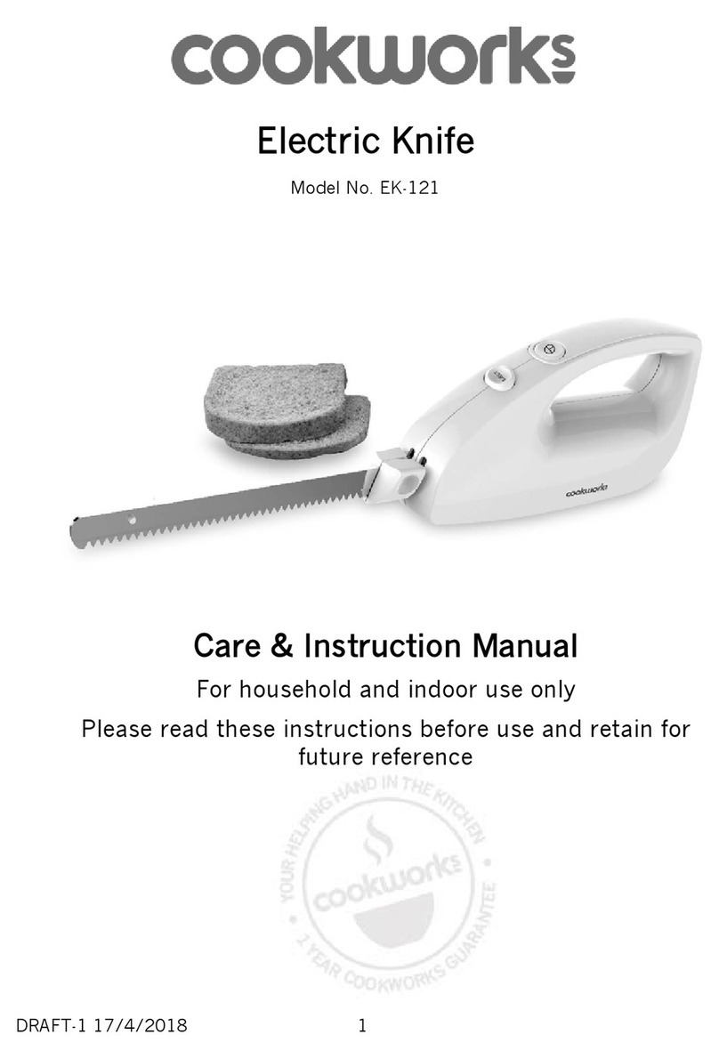 Cookworks EK-121 Care & instruction manual