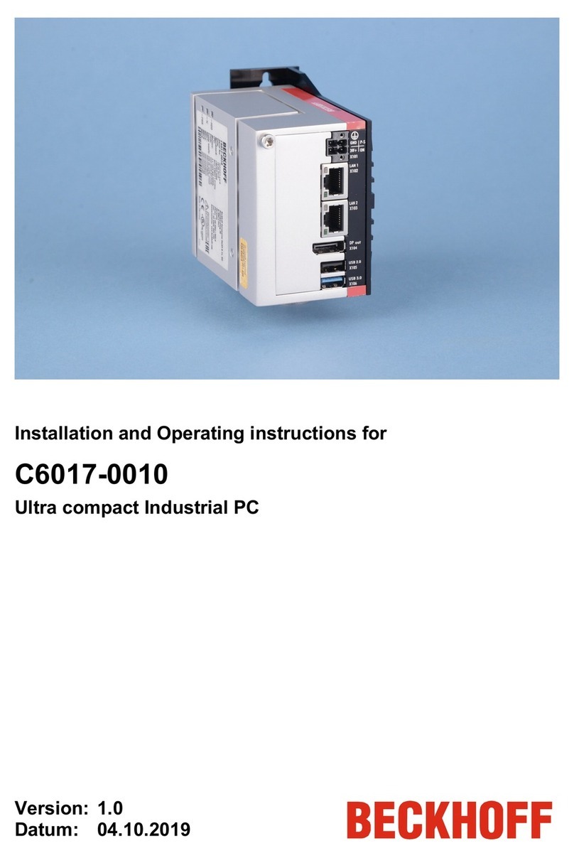 Beckhoff C6017-0010 User manual