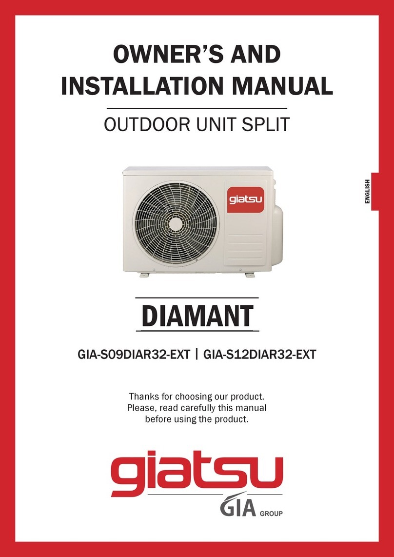 Giatsu DIAMANT GIA-S09DIAR32-EXT Service manual