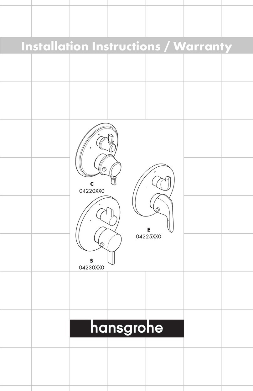 Hans Grohe 04220 0 Series Installation guide