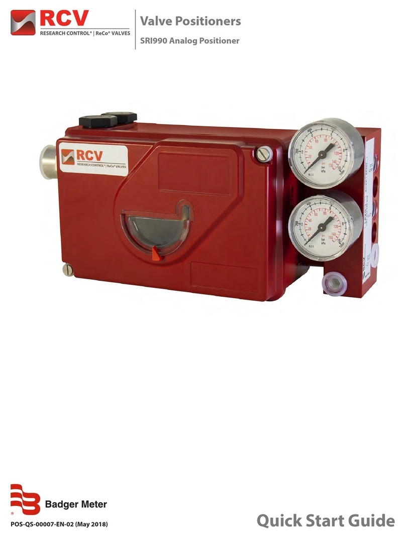 Badger Meter RCV SRI990 quick start guide
