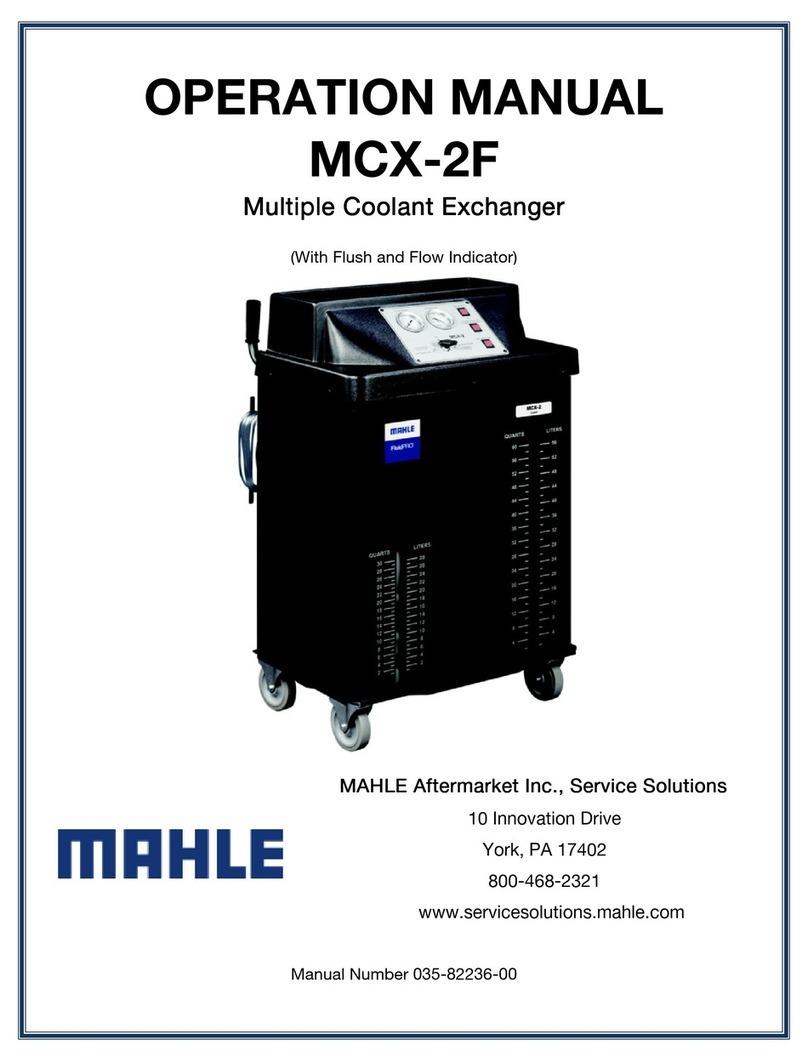 MAHLE MCX-2 Operation manual