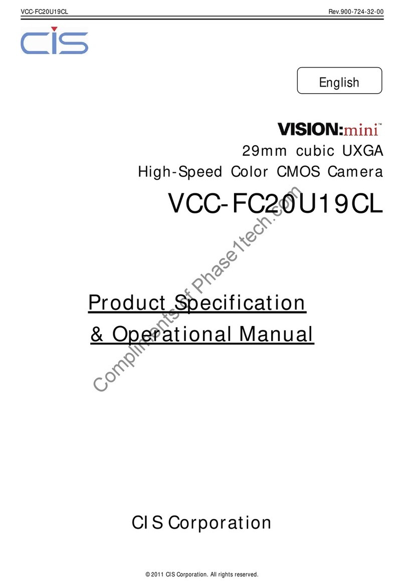 CIS VCC-FC20U19CL Quick start guide CIS VCC-FC20U19CL Quick start guide