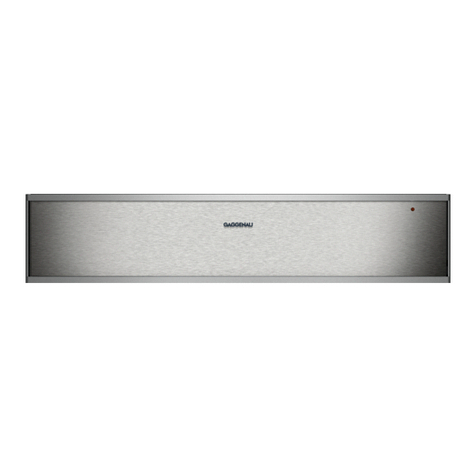 Gaggenau WS461110 User manual