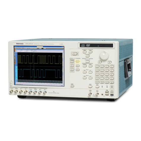 Tektronix AWG5012 User manual Tektronix AWG5012 User manual