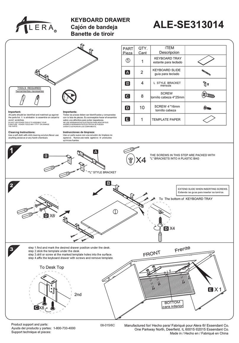Alera ALE-SE313014 quick start guide