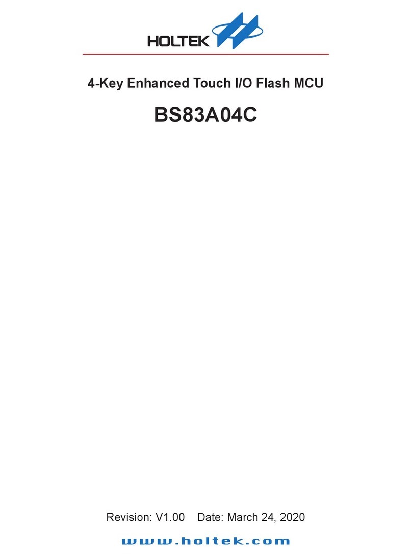 Holtek BS83A04C User manual