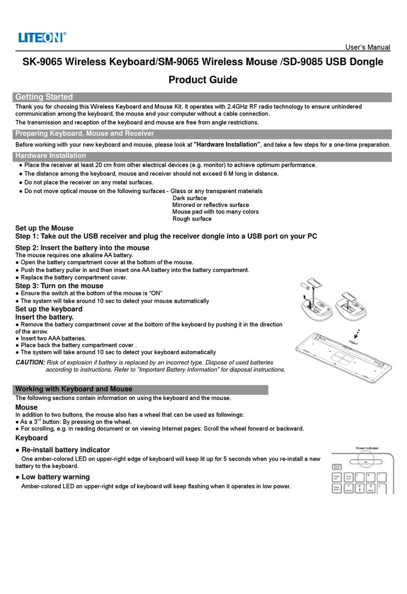 LiteOn SK-9065 User manual