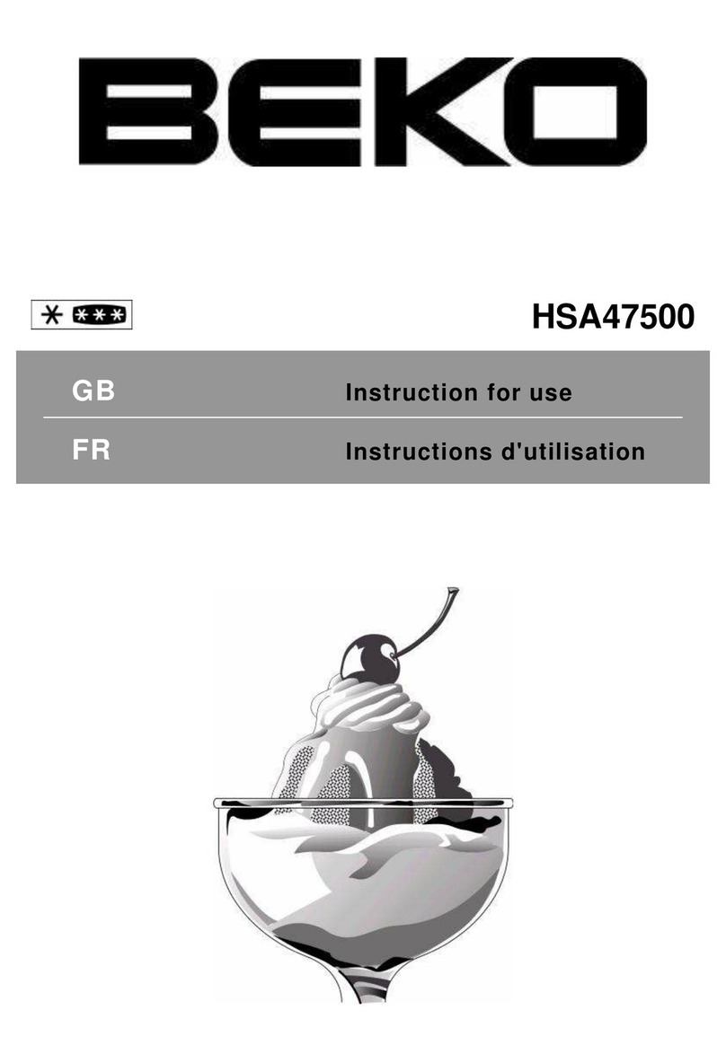 Beko HSA47500 User manual Beko HSA47500 User manual