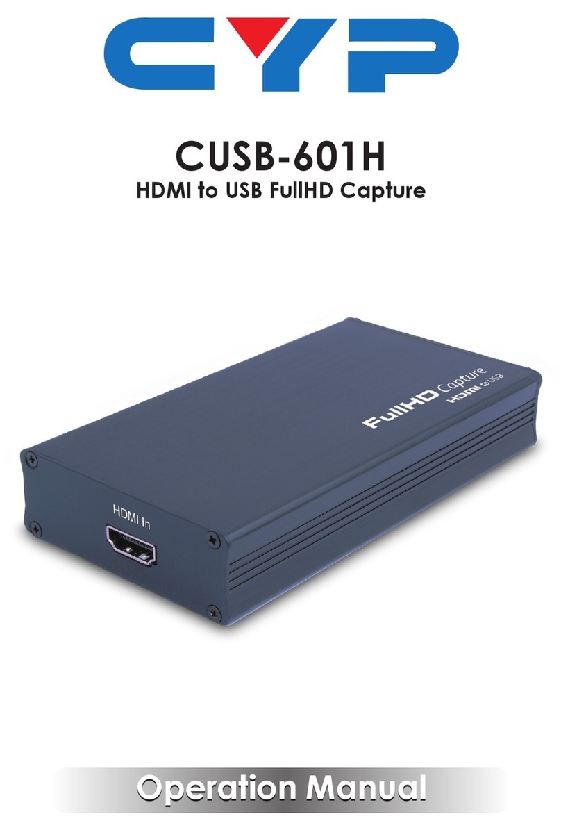 CYP CUSB-601H User manual