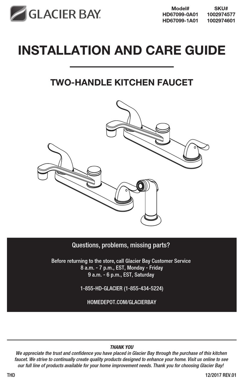 Glacier bay HD67099-0A01 Assembly instructions Glacier bay HD67099-0A01 Assembly instructions