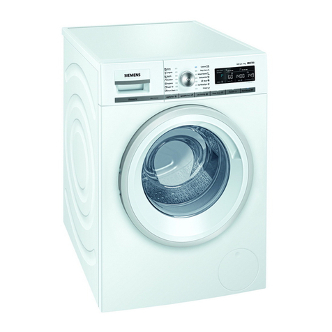 Siemens WM14W520TH Specification sheet Siemens WM14W520TH Specification sheet