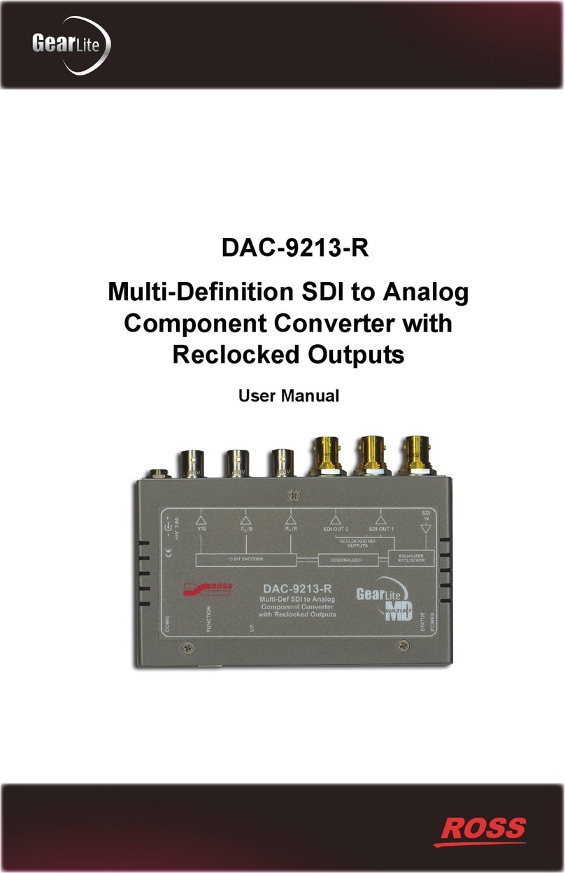 Ross GearLIte DAC-9213-R user manual