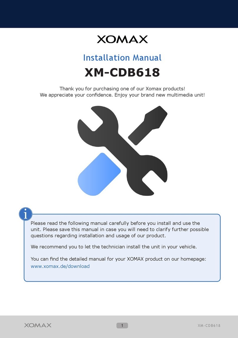 Xomax XM-CDB618 installation manual