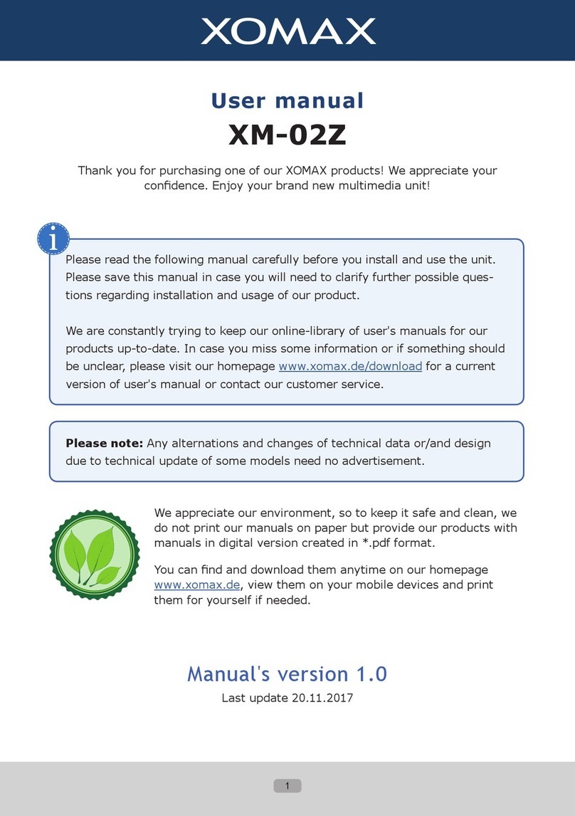 Xomax XM-02Z user manual