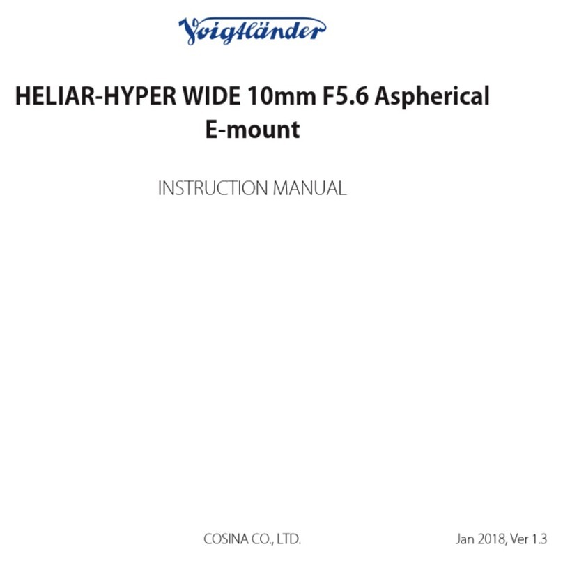 VOIGTLANDER HELIAR-HYPER WIDE 10mm F5.6 Aspherical User manual