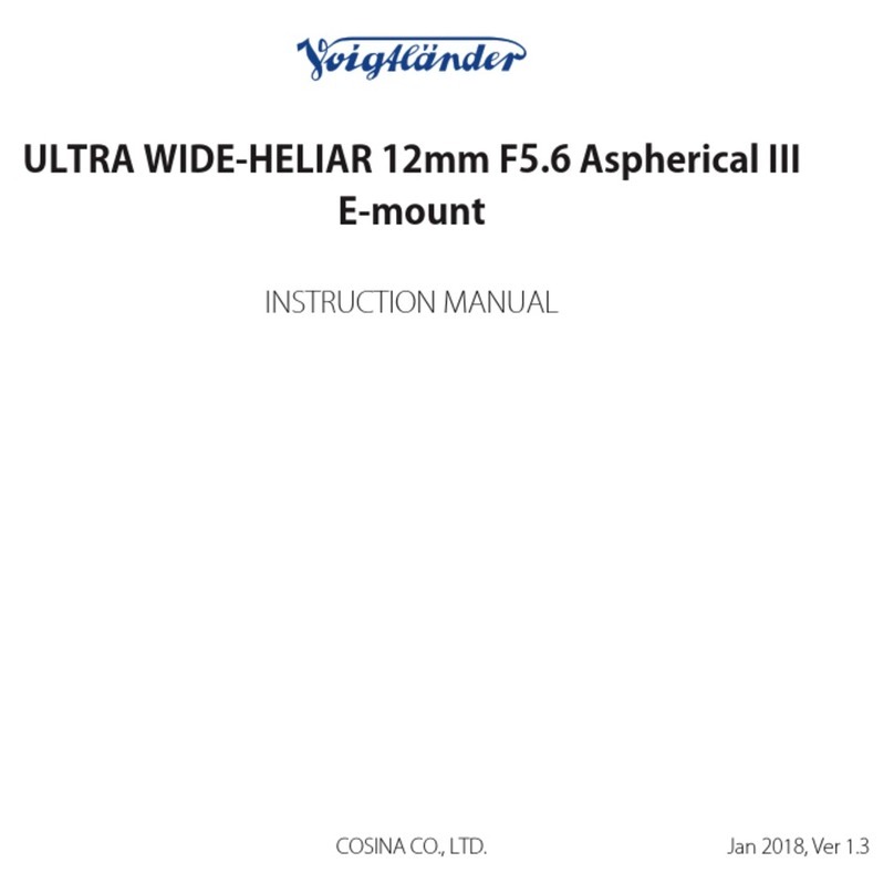 VOIGTLANDER ULTRA WIDE-HELIAR 12mm F5.6 Aspherical III instruction manual