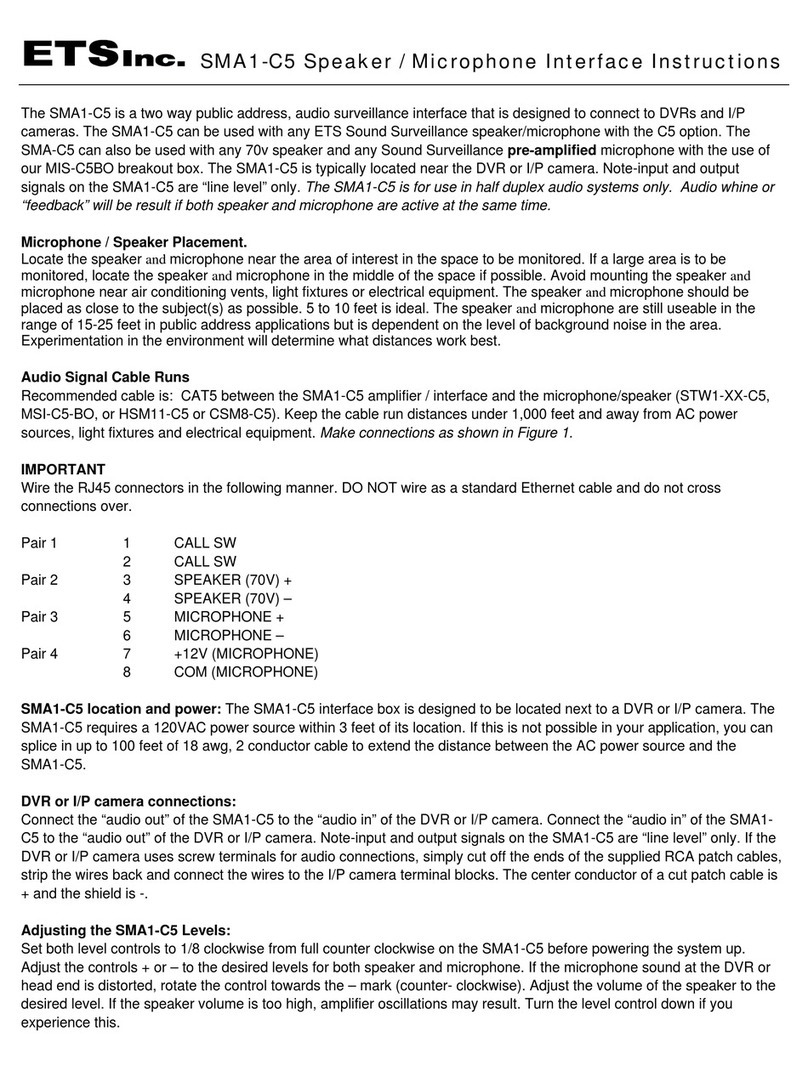 ETS SMA1-C5 instructions