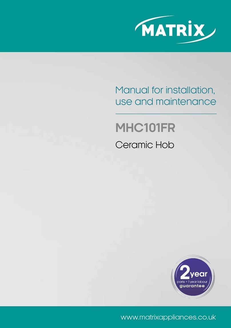 CDA MATRIX MHC101FR Manual for installation, use and maintenance